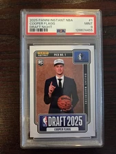Cooper Flagg 2025-26 Panini Instant #1 NBA Draft Night Rookie PSA 9 Mint QTY