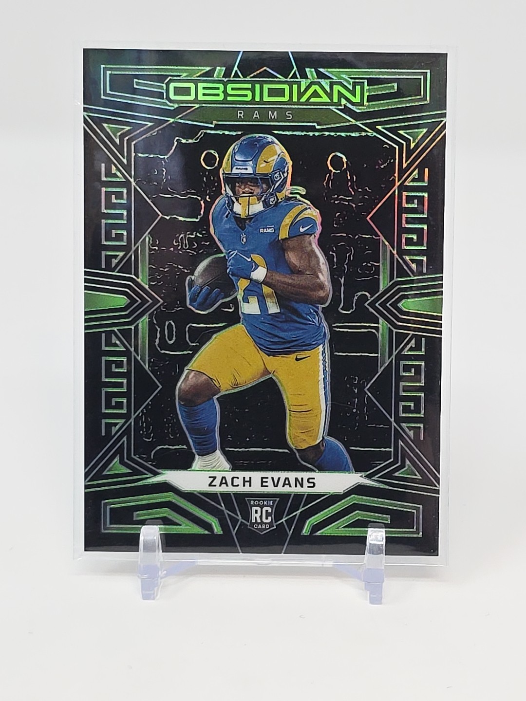 Zach Evans Panini Obsidian #157 Electric Etch Green