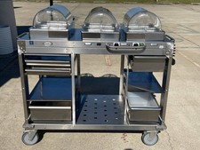 Used Cadco - CBCHC - Stainless Steel Mobile 2 Hot 1 Cold Buffet Serving Cart 120