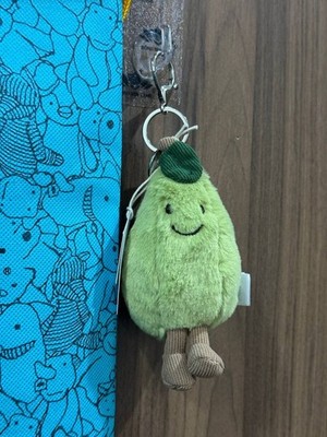 Jellycat Amuseable Pear Bag Charm   Soft Plush Keychain Toy   Christmas Gift NWT