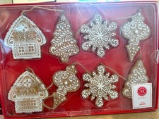 Martha Stewart Christmas Faux gingerbread Icing 4 ft garland