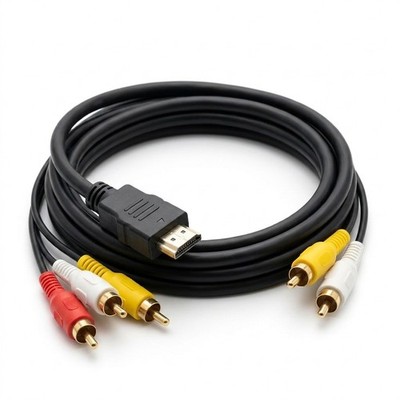 1080P HDMI Male To 3 RCA Video AuHDdio AV Component Converter Adapter Cable HDTV