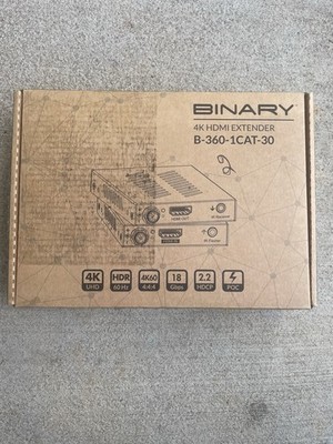 BRAND NEW Binary 4k-HDMI Extender B-360-1CAT-30