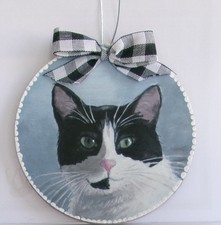 ORDERS ONLY ( READ DETAILS) PET PORTRAIT ORNAMENTS - ACRYLIC ON WOOD - PRYJMAK