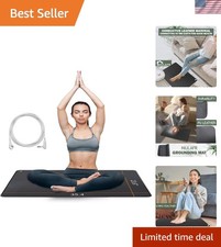 Grounding EMF Recovery Mat 35.4x23.6 for Optimal Sleep  Healing Relief - Black