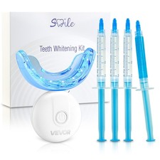 Teeth Whitening Kit LED Light 32 LED Accelerator Lights Whitening Gel Syri