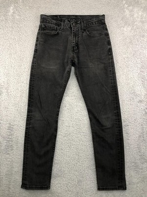 Levis 512 Jeans Mens 29x28 (Tag 29x30) Black Slim Tapered