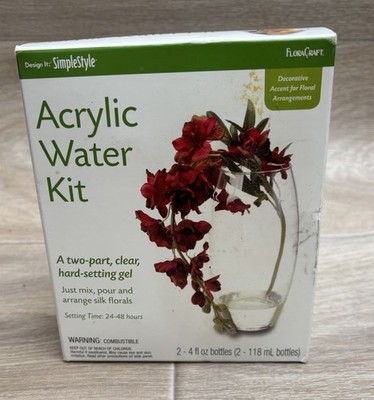 Simple Style Acrylic Water Epoxy Resin Clear 8oz NIB
