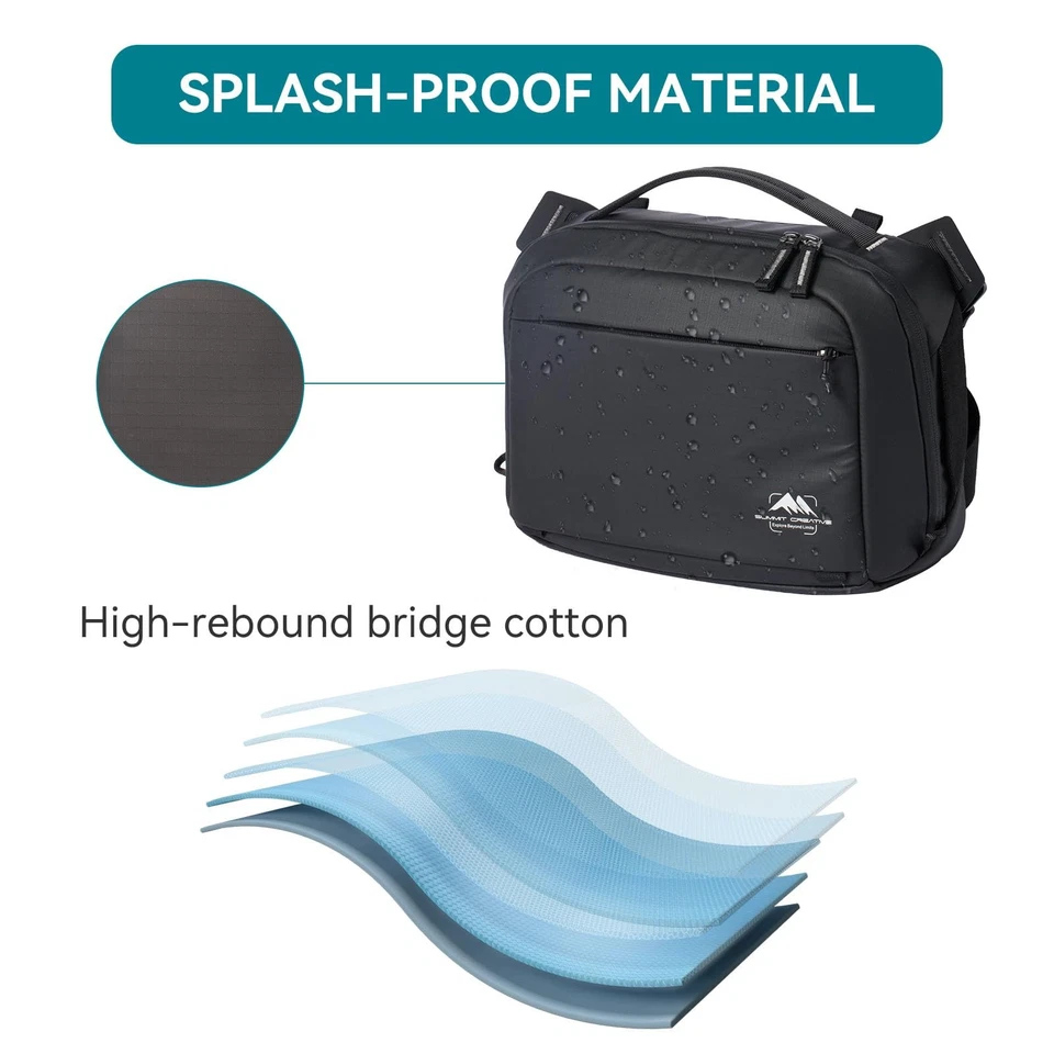 Tenzing Sling Camera Bag 4L,waterproof Crossbody Camera Shoulder Bag for Phot... - Image 4 of 4