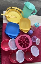 20 PCS -VTG 1970's Tupperware Toys Mini Serve It Children's Play Dish Kids Set