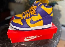 Nike Dunk High GS Court Purple/Gold Size 6Y Nike Dunk High Retro "Lakers"