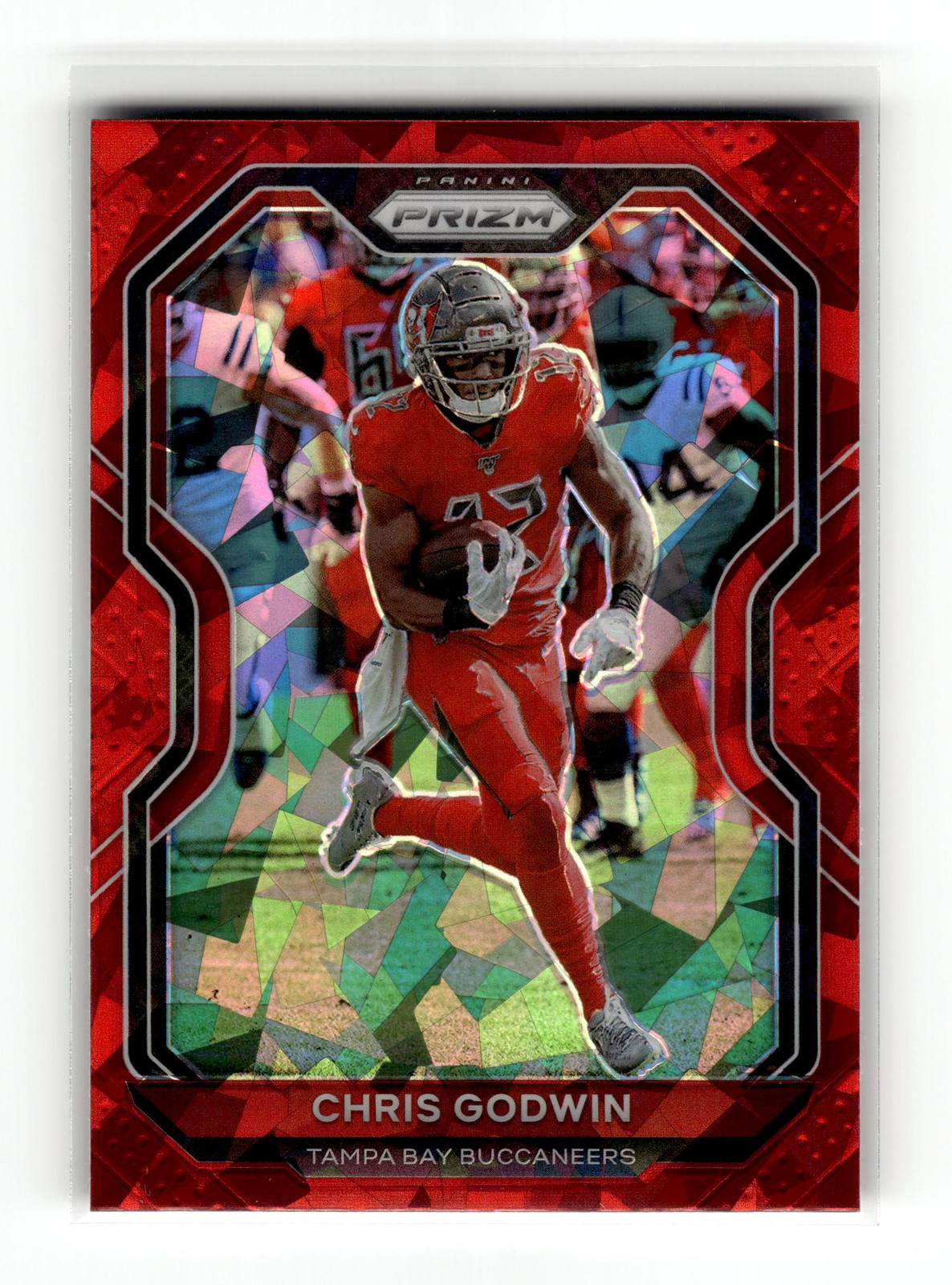 Chris Godwin 2020 Panini Prizm #253 Tampa Bay Buccaneers Prizm Red Ice
