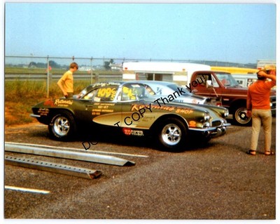 Corvette DRAG RACING Old 8x10 Color Photo YORK US30 1969 SS Nats  ROTUNDA Speed