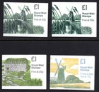 1989-90 MILLS SERIES £1 BOOKLETS, SG FH18-FH21. FINE MNH