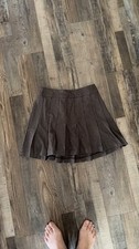 Abercrombie  Fitch Brown Pleated Skirt - Medium