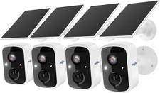 Hiseeu Solar Camera Security Outdoor 4 Pack Wireless 3K 4MP Surveillance NEW