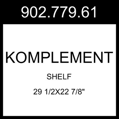 IKEA KOMPLEMENT Shelf White  29 1/2x22 7/8'' 902.779.61