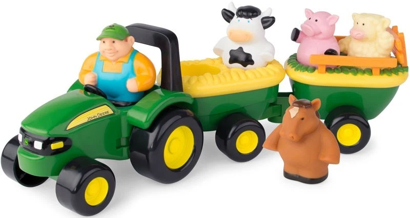 Tomy 34908 Johnny Tractor Animal Sounds Hay Ride John Deere - LARGE Kids Toy - Image 2 of 3
