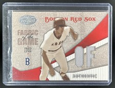 2004 Leaf Certified Materials Fred Lynn Fabric of the Game Position Jersey #/5