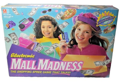 VTG Electronic MALL MADNESS Board Game 1996 Milton Bradley 97% Read Description