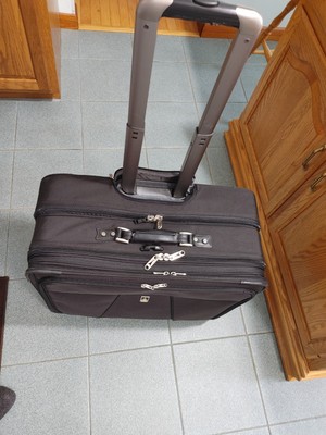 Travelpro Expandable 3 Section Check-in 2-Wheel Rolling Garment Black Soft  Bag