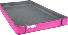 C&C 2x3 Critter Box Fleece Liner Washable Bedding Pad Gray Pink