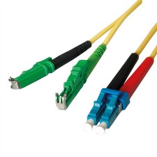 21.08.3565 Leoni Kerpen Fiber Optic KBL OS2 RuM/Shr. E2000/LC Cable 15m D