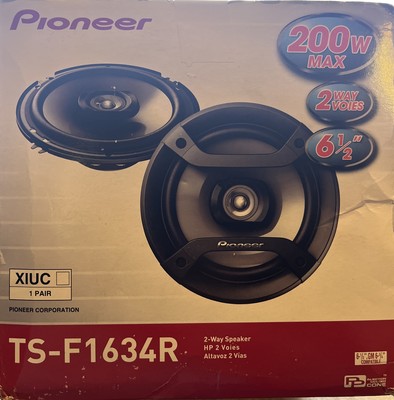 Pioneer TS-F1634R 6.5'' 200W 2-Way Car Audio Speakers (Pair) 55w. OPEN BOX