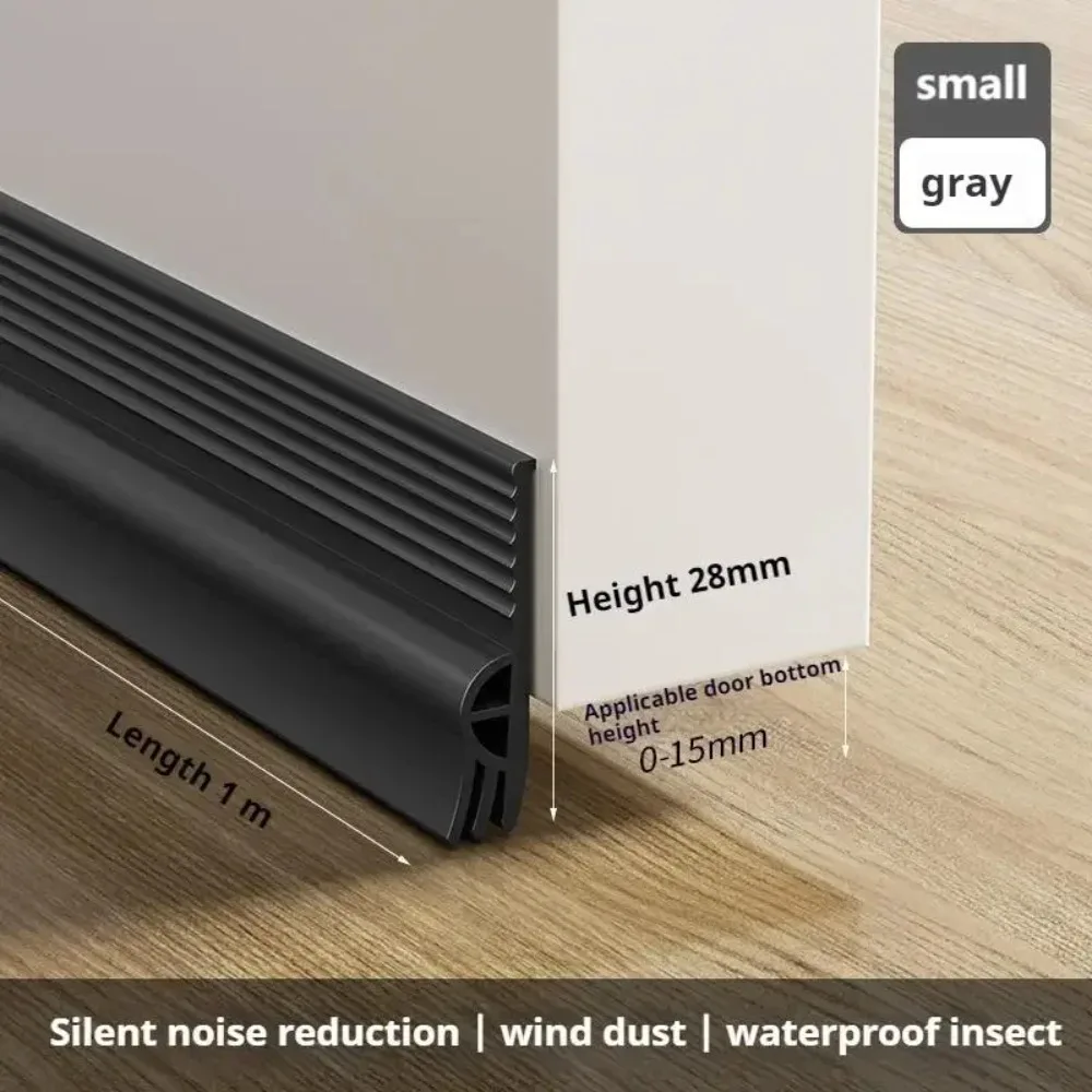 Door Bottom Sealing Strip Self Adhesive Windproof Dust Noise Reduction Weather S