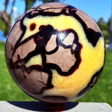 10.3LB Natural turtle-back stone ball - Quartz crystal energy ball