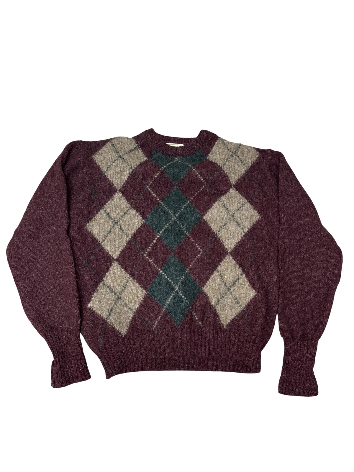 Vintage L.L. Bean Sweater Mens Large Multicolor Wool Argyle Crew Neck Ireland
Opens in a new window 
