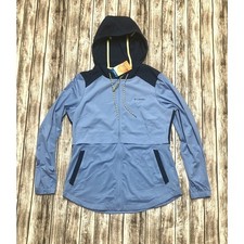 Womens Columbia Lightweight Full Zip Hoodie Jacket Size L Large Sun Protection