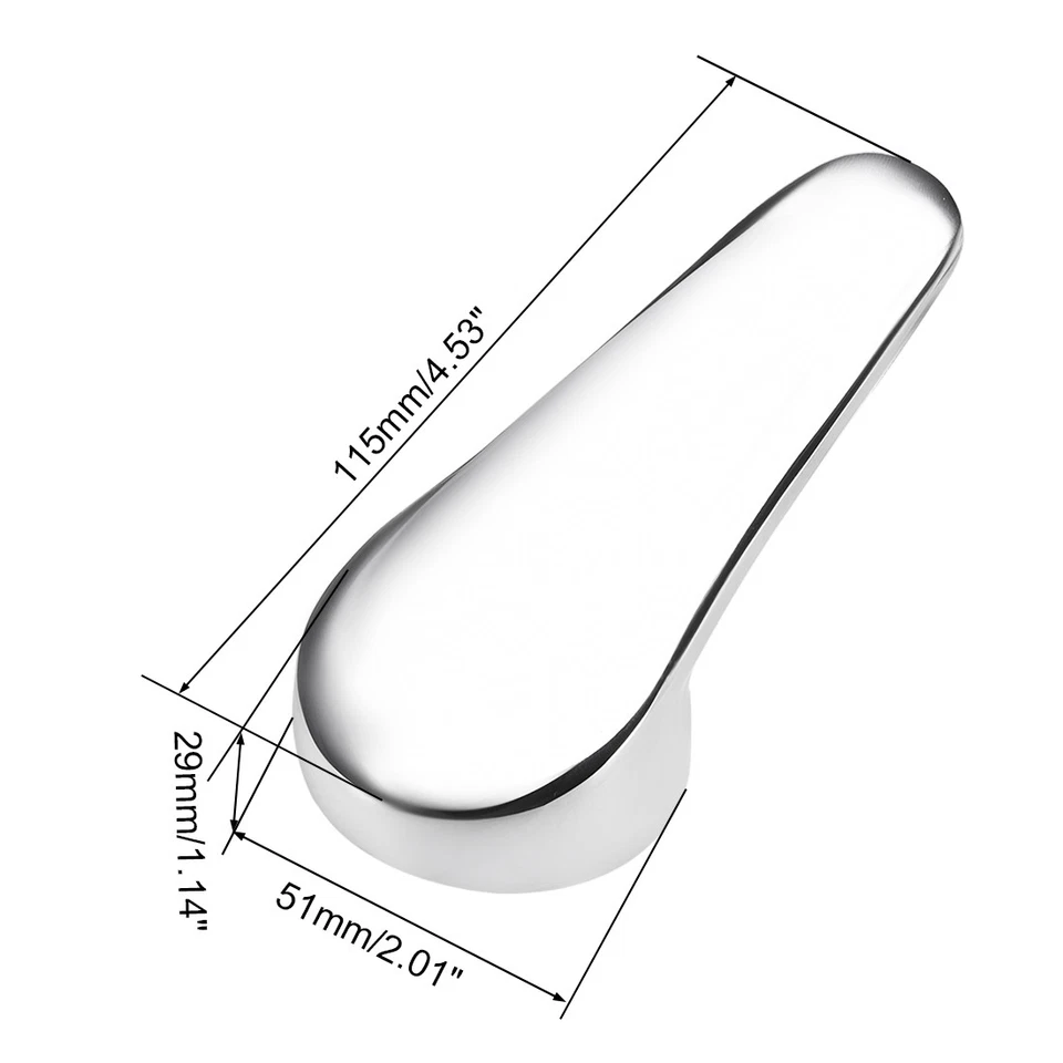 Faucet Lever Handle 40mm Cartridge Single Metal Lever Handle Replacement - Image 2 of 4