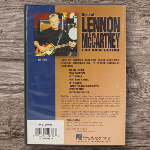 Hal Leonard: Best of Lennon & McCartney: Bass Guitar: DVD FREE SHIPPING - Picture 2 of 4