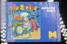 NO GAME- Authentic Manual ONLY Nintendo NES BURGERTIME