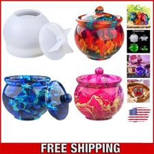 Large Round Silicone Jar Molds for Unique DIY Candy  Jewelry Storage Solutions