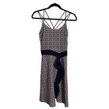 Liberty Of London For Target SZ 6 Ruffle Dress Y2K Geometric Retro Strappy Boho