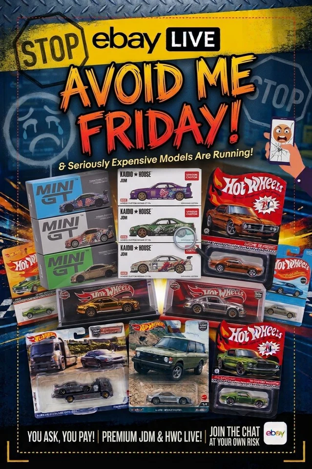 💸 AVOID ME FRIDAY! High-End JDM, Mini GT & Premium Diecast Live!
