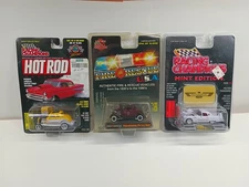 Racing Champions - Lot of 3 - Hot Rod, Fire Resue USA and Mint Editions