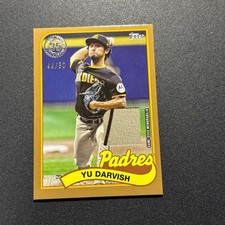 Yu Darvish 2024 Topps GOLD Relic Card Limited 50 Pieces
