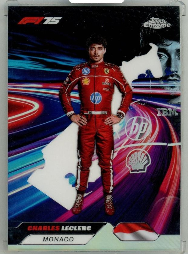 2025 Topps Chrome Formula 1 Charles Leclerc #NN-2 Neon Nations
