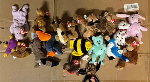 Ty Beanie Babies Lot 1990s Y2K Plush Stuffed Animals Vintage
