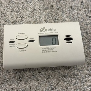 Kidde Carbon Monoxide Alarm AA Battery Operated Cream KN-COPP-B-LPM Used Working