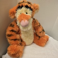 Disney Store Large Cuddler Tigger Pooh Friend 18" Fuzzy Shaggy Plush