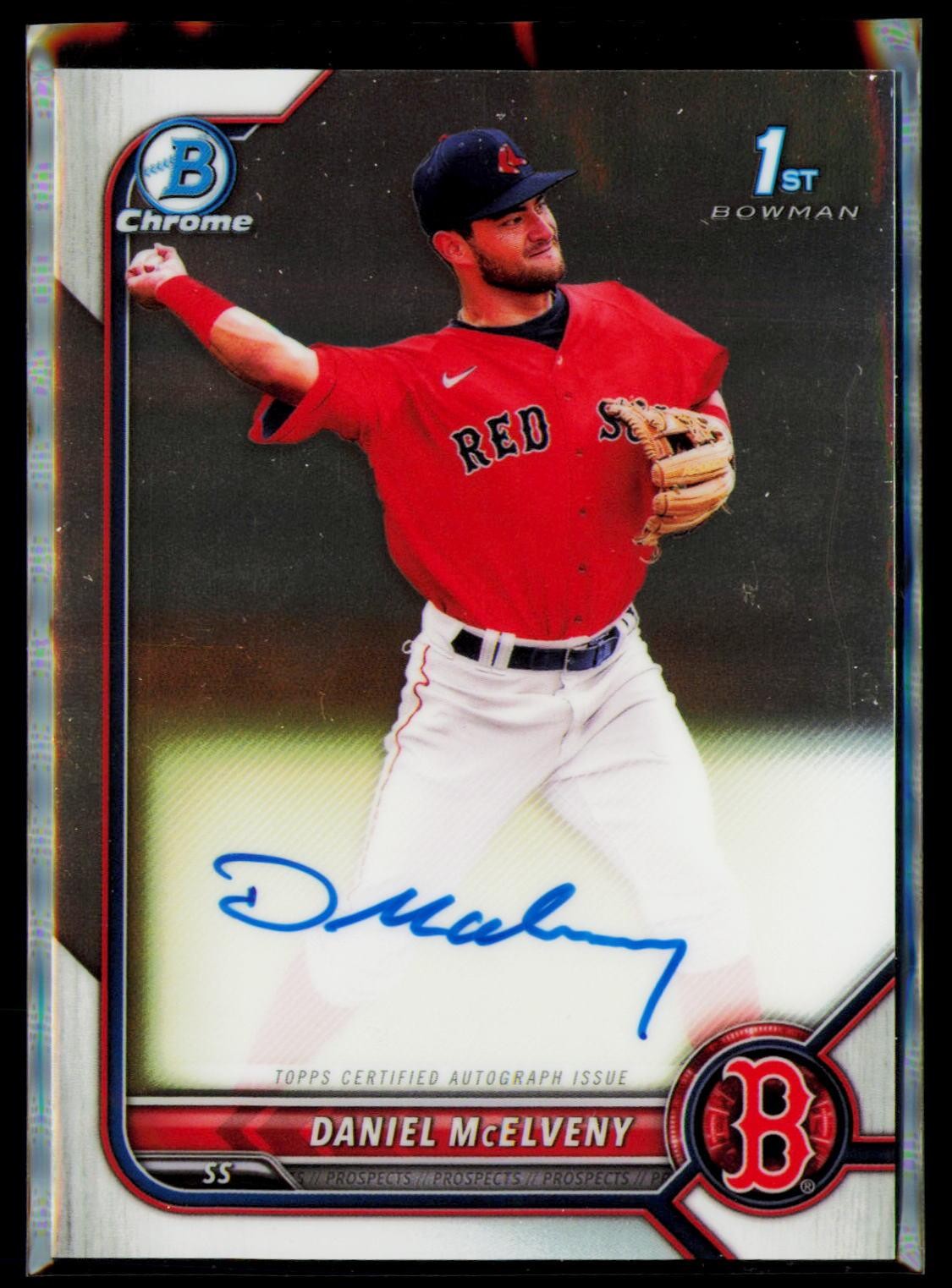 2022 Bowman Chrome #CPA-DMY Daniel McElveny Prospect Autographs