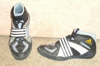 Men's black gray ADIDAS Extero II wrestling shoes G02590 size