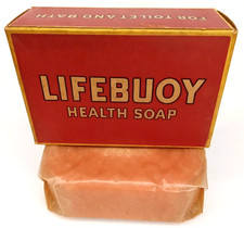 Antique 1920s Lifebuoy Health Soap With Original Box & Wax Paper Made In USA