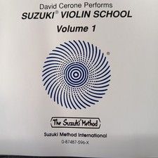 SUZUKI VIOLIN SCHOOL Volume 1 CD Carefully Restored LIKE NEW /BRAND NEW CASE
