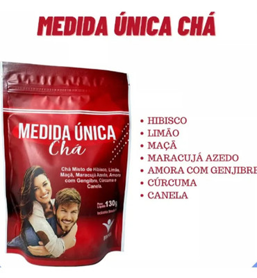 Cha Medida Unica 130g Promove a queima e a eliminação de gorduras do Corpo