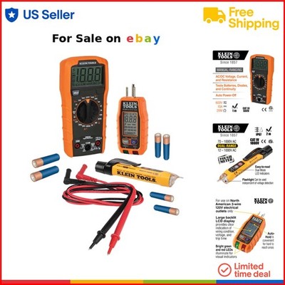 Digital Multimeter Electrical  Kit with Non-Contact Voltage Receptacle Tester